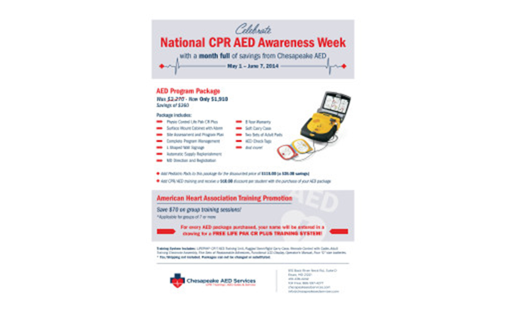 Celebrate CPR and AED Awareness Week with a Month of Savings!