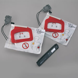 PHYSIO-CONTROL AED CHARGE-PAK and TWO Sets of AED QUIK-PAK-Electrodes (11403-000001)